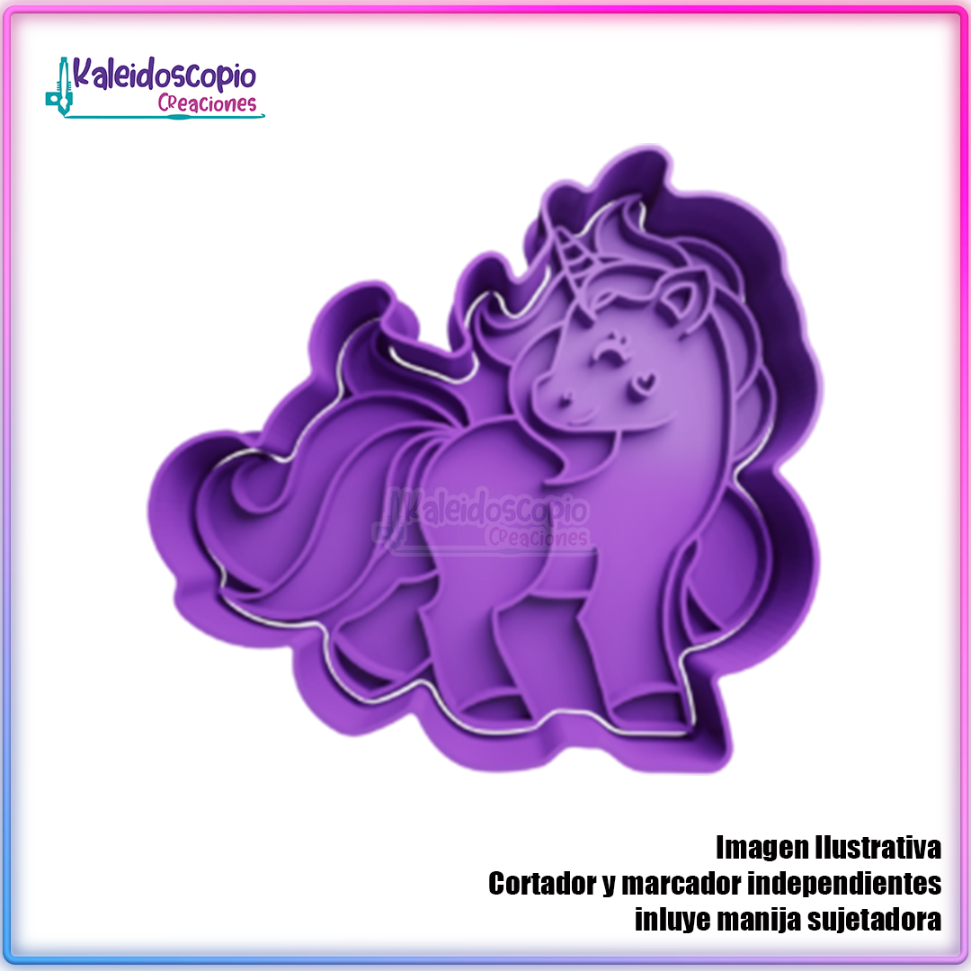 Unicornio Fancy Cortador para galletas y fondant