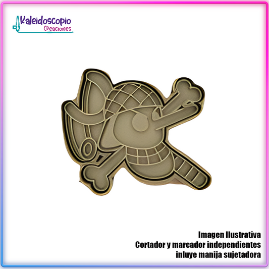 Usopp Calavera One Piece Cortador de Galleta y Fondant