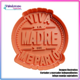 Viva la madre que me pario! Cortador para galletas y fondant