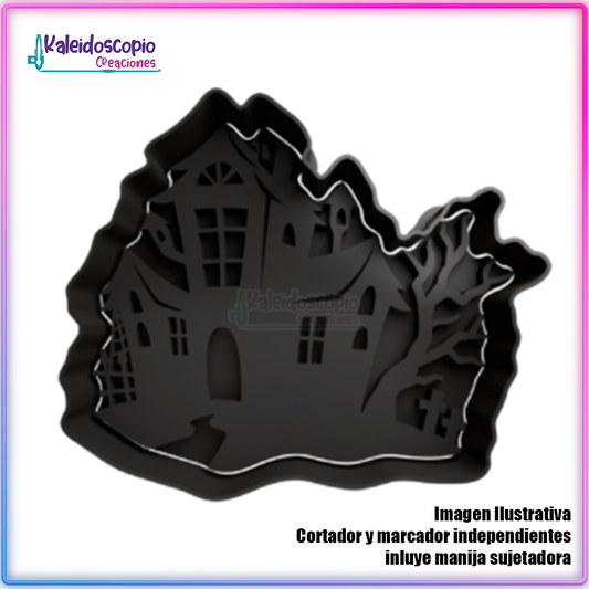 Casa de terror 1 Cortador para galletas y fondant