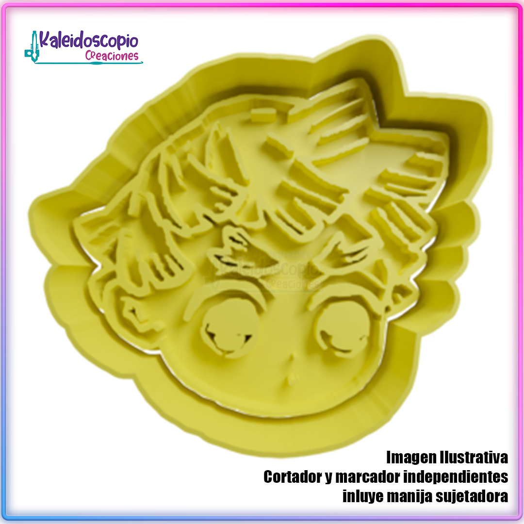 Zenitsu agatsuma Cortador para galletas y fondant