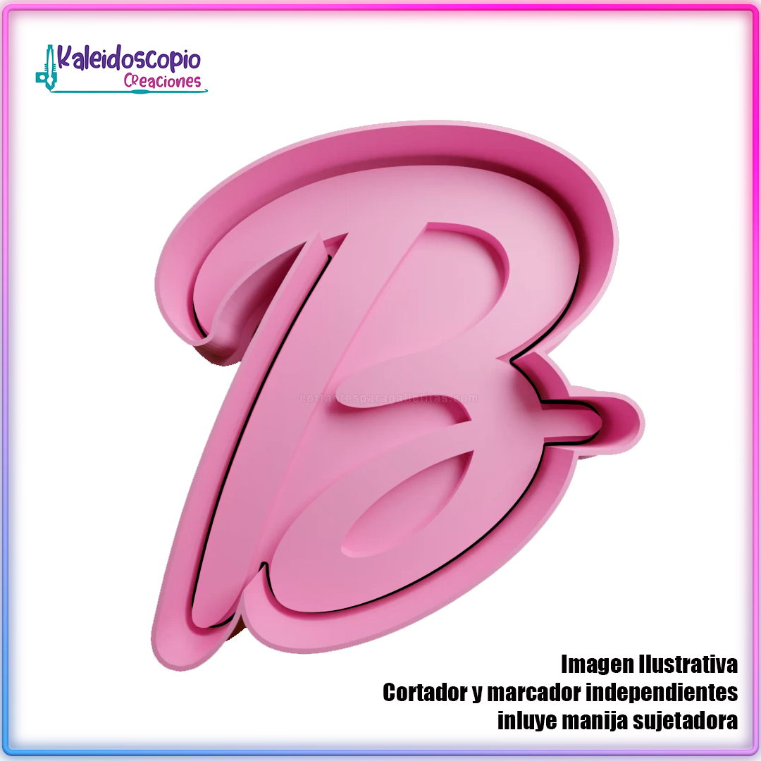 B Barbie - Cortador para galletas y fondant