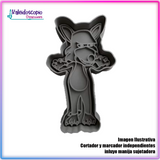 Beto el lobo - Cortador para galletas y fondant