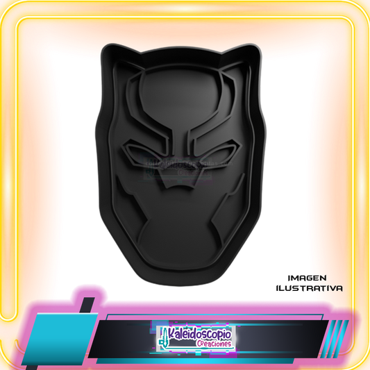 Cortador para galletas Black Panter, rostro.