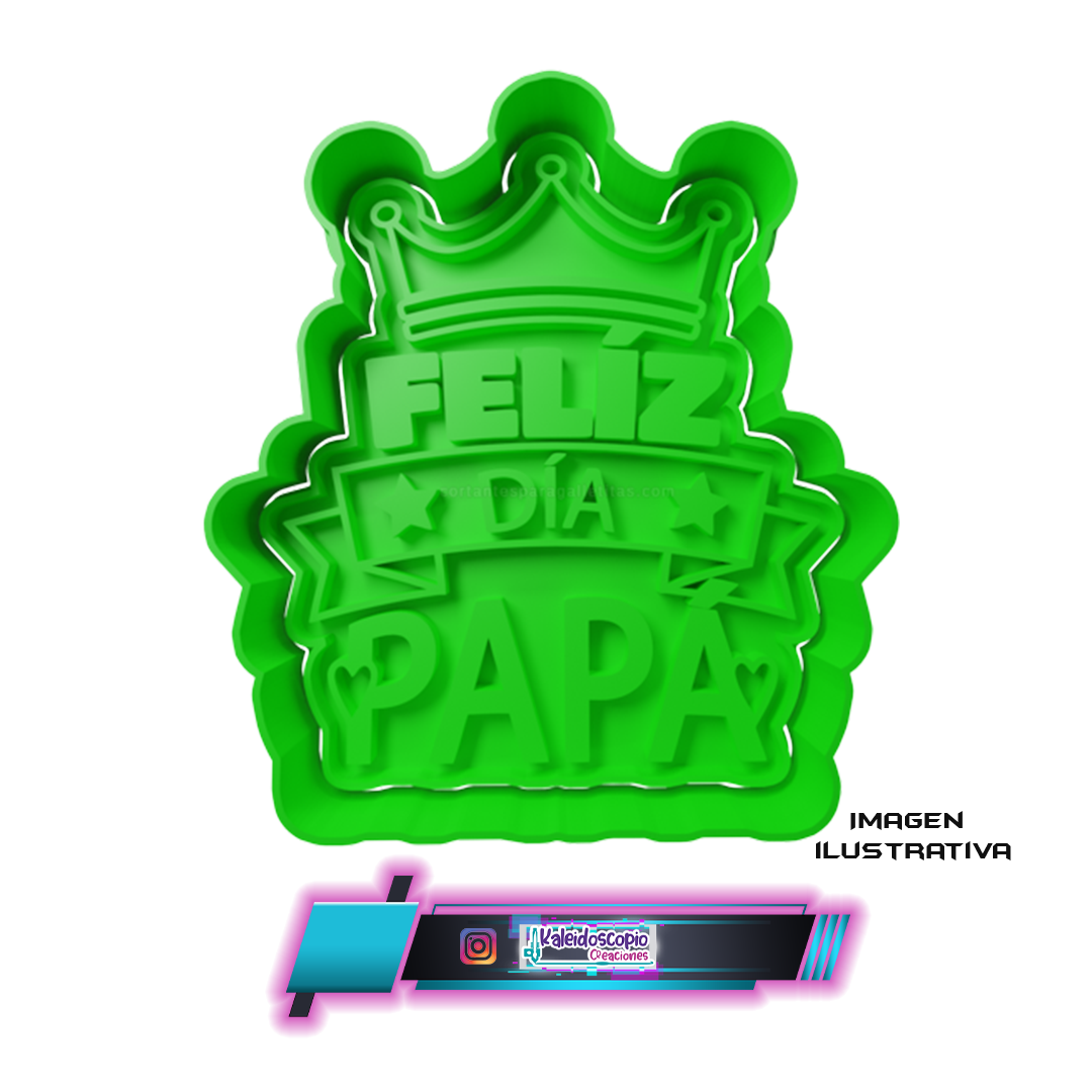 Cortador para galletas Feliz Día Papá v2