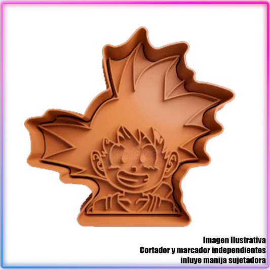 Goku kid Cortador para galletas y fondant