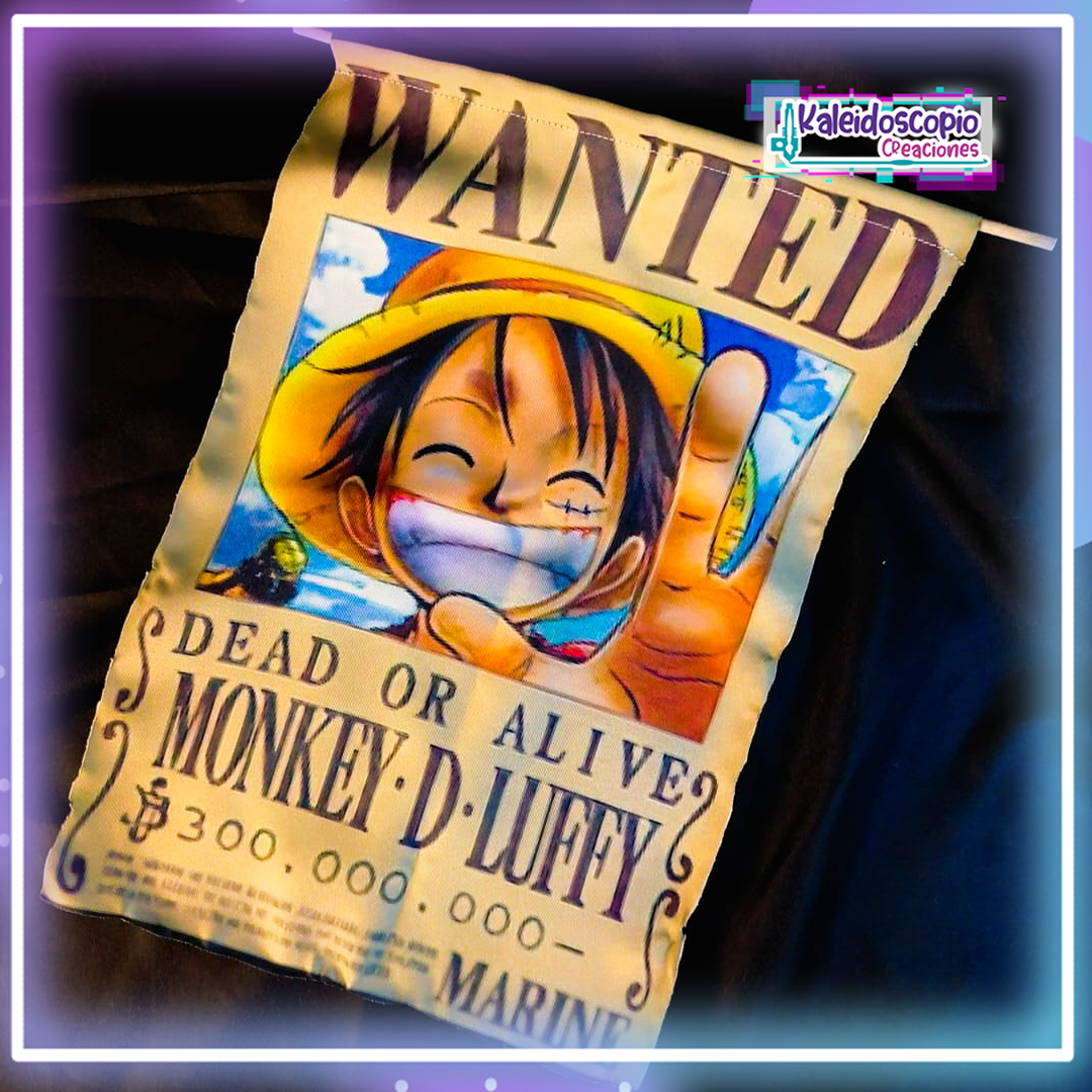 Poster Afiche Luffy Wanted One Piece