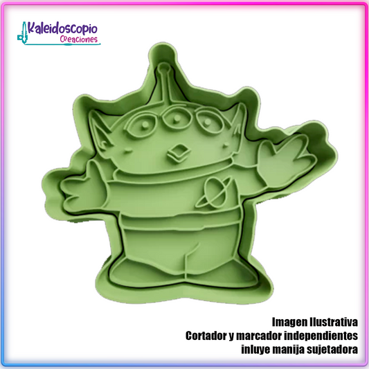 Marcianito v2 - Cortador para galletas y fondant