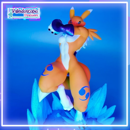 Renamon Custom Digimon Estatuilla
