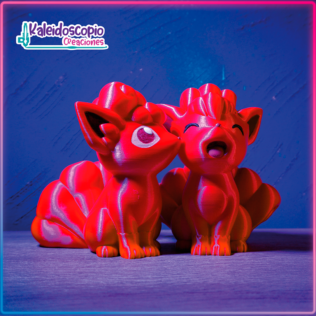 Red Volpex Vulpix red Pack! San Valentin Figura Custom – Kaleidoscopio Creaciones