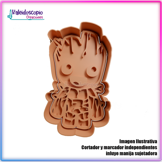 Baby groot v1 - Cortador para galletas y fondant