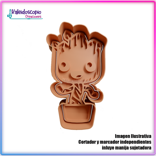 Baby groot - Cortador para galletas y fondant