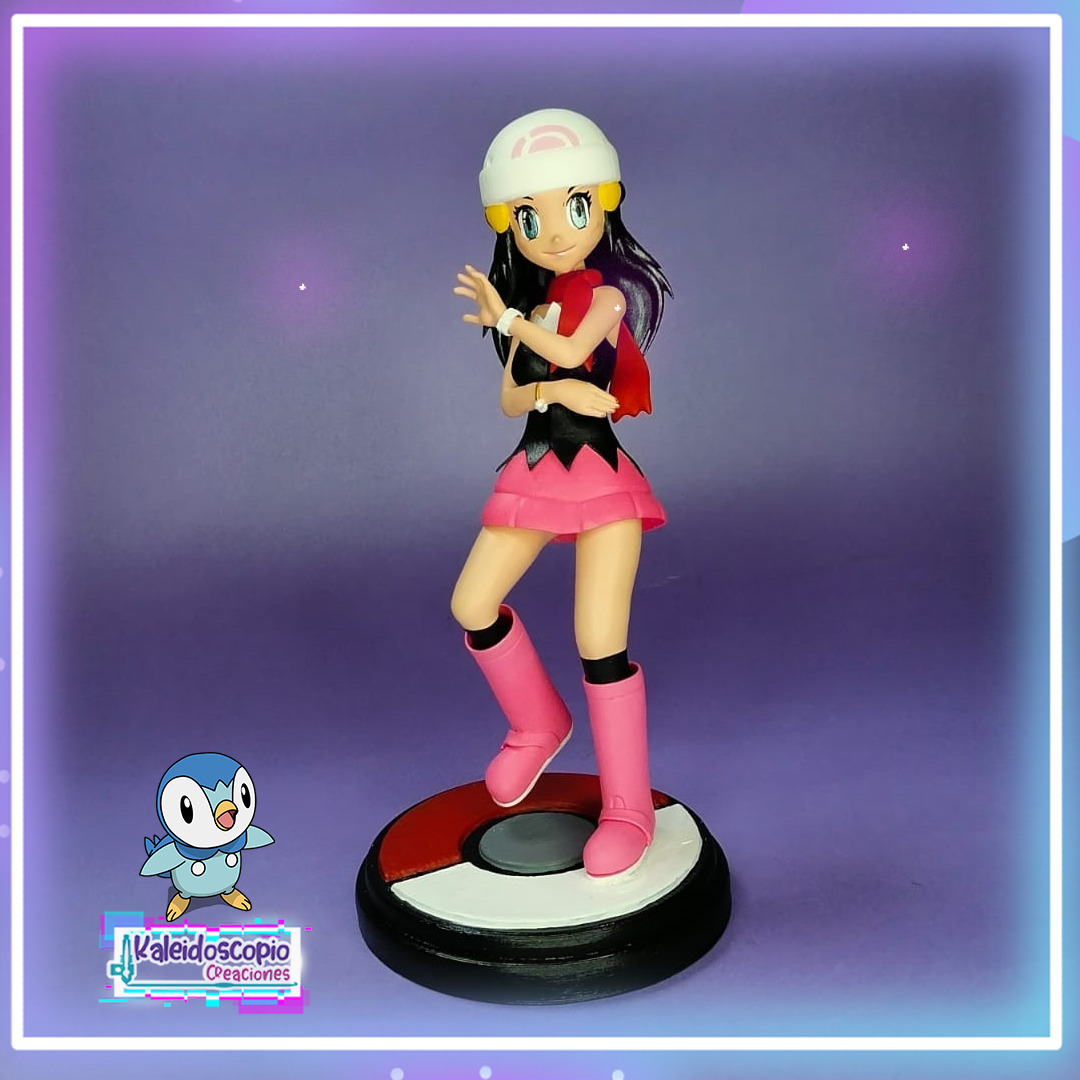 Dawn Entrenadora Pokemon Estatuilla Custom