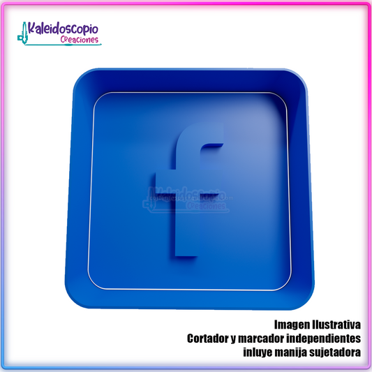 Facebook logo Cortador para galletas y fondant