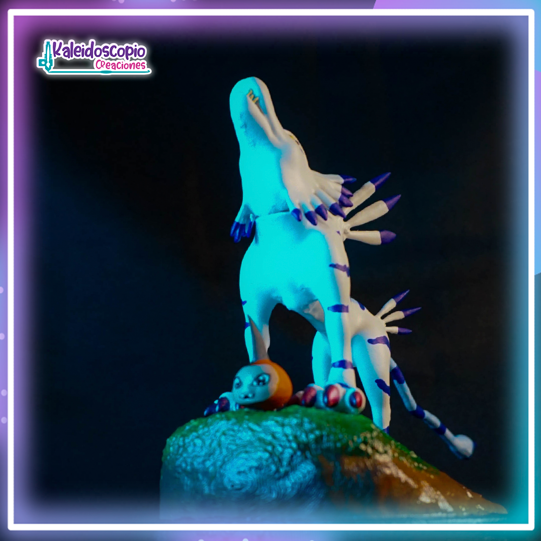 Garurumon & Gabumon diorama Custom