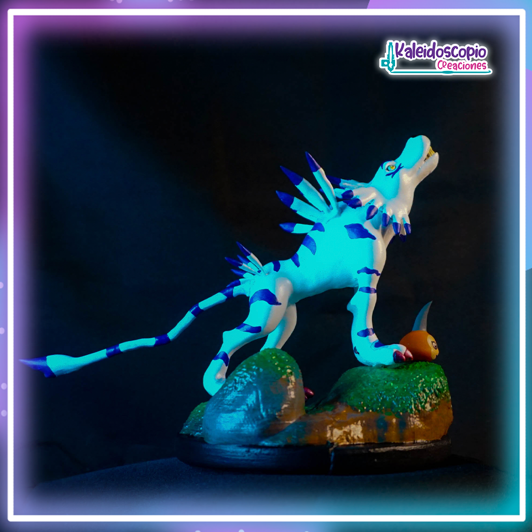 Garurumon & Gabumon diorama Custom