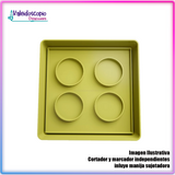 Bloque cuadrado - Cortador para galletas y fondant