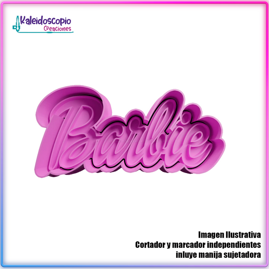 Logo Barbie - Cortador para galletas y fondant