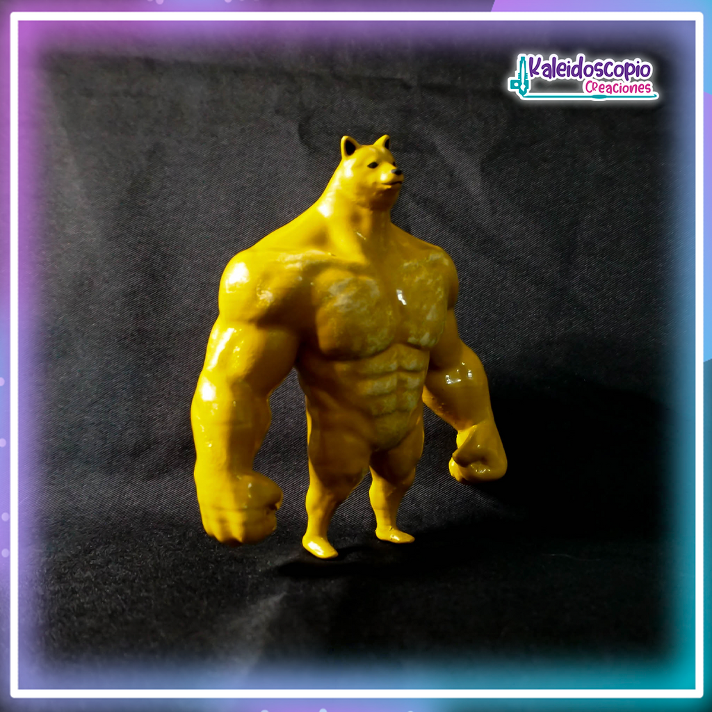 Cheems Musculoso Figura de Accion Custom – Kaleidoscopio Creaciones