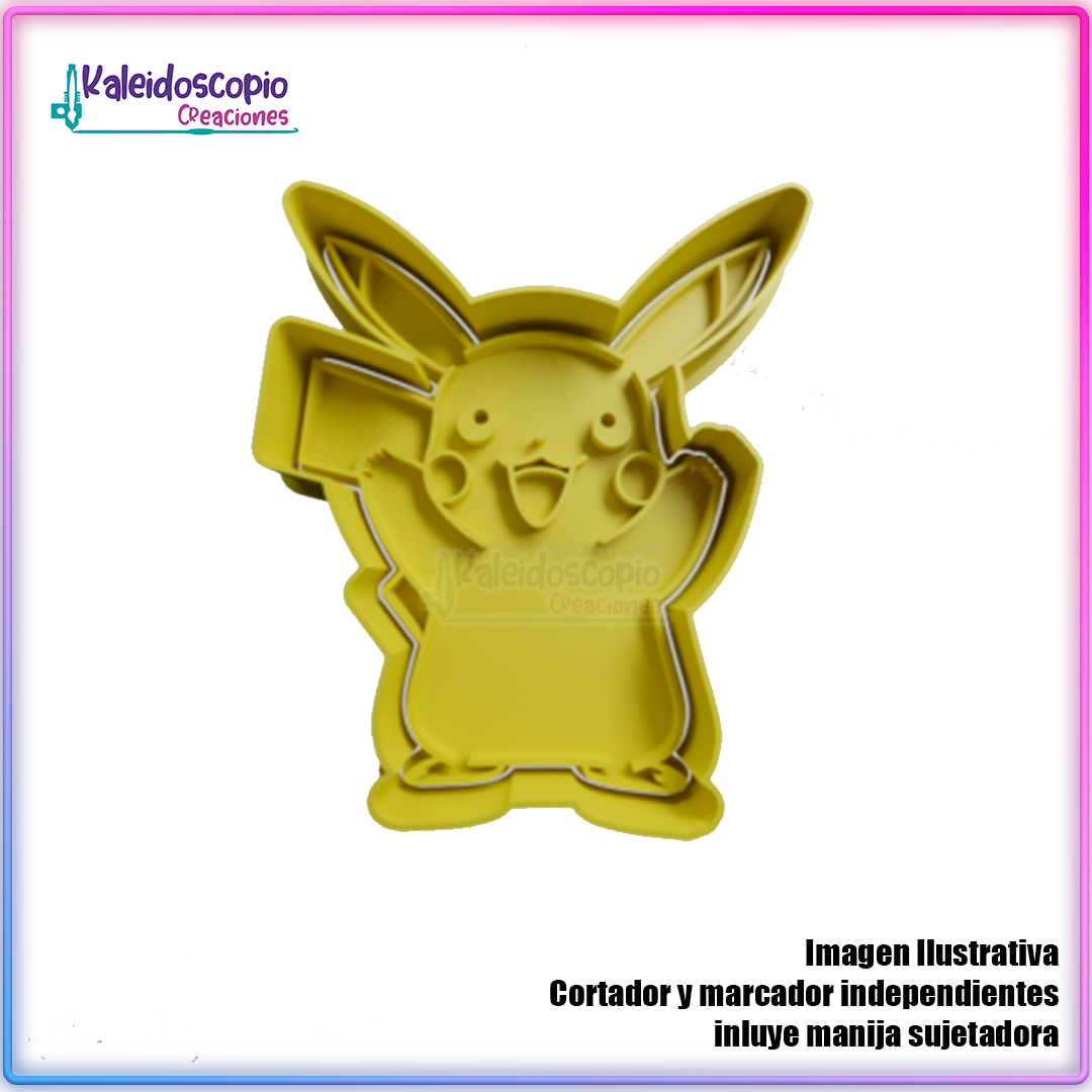 Pikachu feliz - Cortador para galletas y fondant