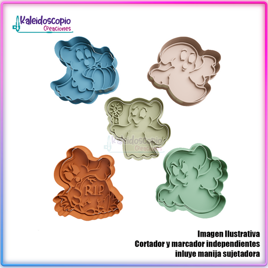 Fantasmitas pack de cortador para galletas y fondant